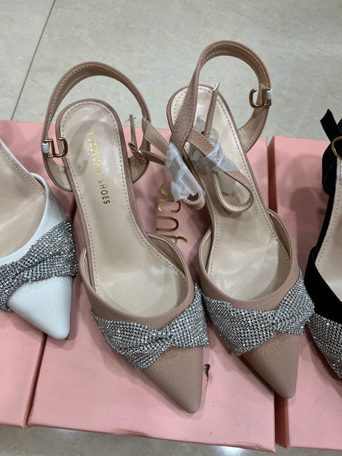 Luxury Style Rhinestone Pointed Toe Stiletto